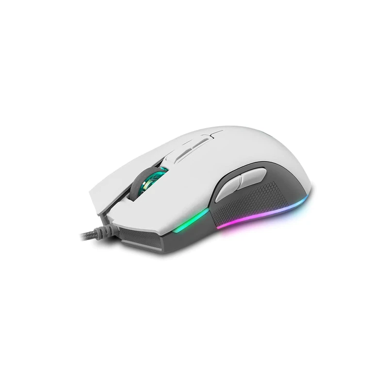 Newskill Eos Ivory Professional Gaming Mouse with RGB Lighting 16000 DPI and Pixart PMW 3360 Optical Sensor - White