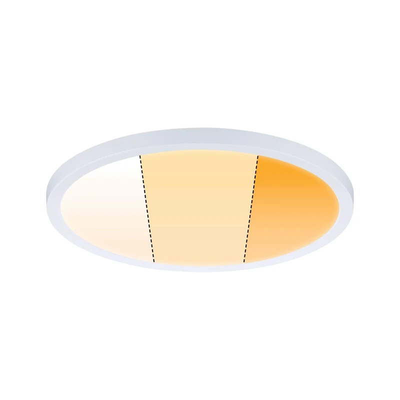 Paulmann 92990 Areo VariFit LED Panel recessed luminaire IP44 3-Step dim 230mm Round incl. 1x16W dimmable White matt Plastic 2000K