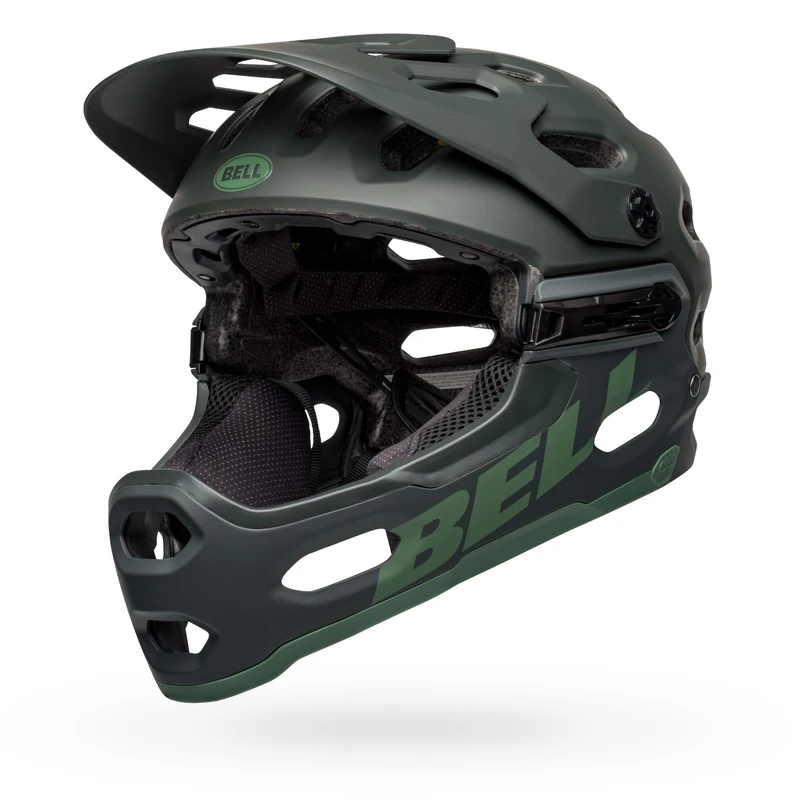 Bell Unisex's Super 3R MIPS Helmet, Solid Matt Green, S 52-56CM