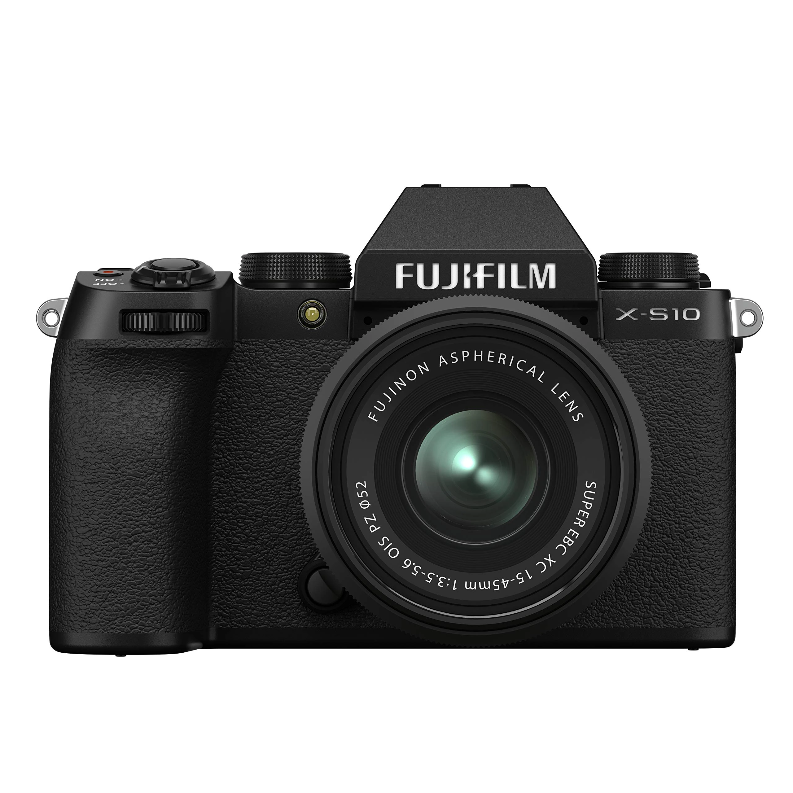 Fujifilm 16670106 X-S10 Mirrorless Digital Camera, Black, with XC15-45mmF3.5-5.6 PZ Optical Image Stabiliser Lens