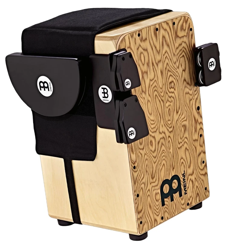 Meinl Percussion Woodcraft Cajon Set - 8-Piece Cajon Set - Various Materials, Black/Brown (WCPCAJSET1)