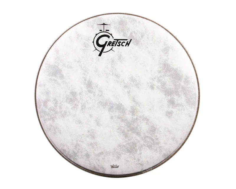 Gretsch Drumhead - Bass Drum Resonant Head - Fiberskyn - 24'' - Logo centred - GRDHFS24