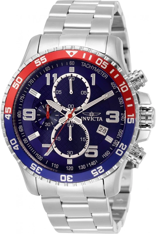 Invicta Specialty 34030 Men's Watch - Waterproof - Analogue - Quartz Movement - Stainless Steel with Blue dial - 45mm