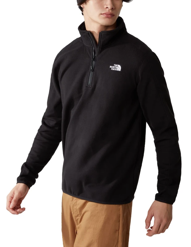 THE NORTH FACE - Men's Resolve Quarter-Zip Fleece - Quarter-Zip Jumper for Men - Eco-Friendly Outdoor Winter Hiking Jacket - TNF Black, L