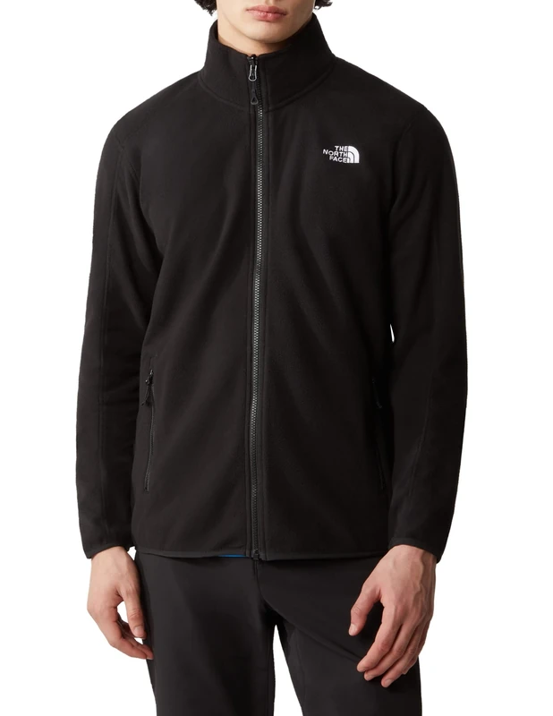 The North Face - Men's Resolve Full-Zip Fleece - Full-Zip Jumper for Men - Eco-Friendly Outdoor Hiking & Camping Jacket - TNF Black, L