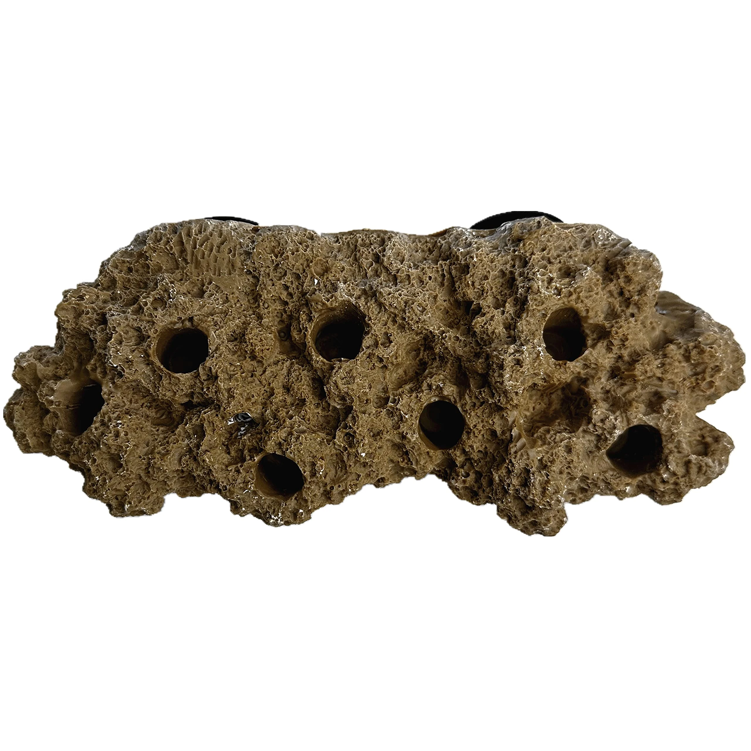 Reefing Art Magnetic Reef Rock Frag Rack Floating Rock Strong Magnets for 1/2" Glass (Brown)