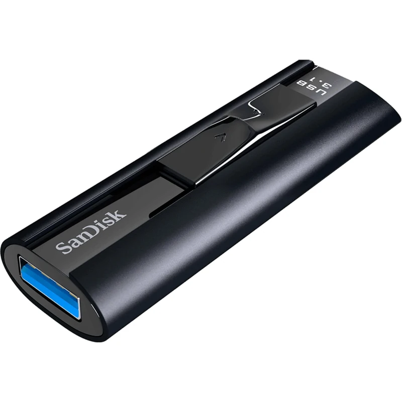 SanDisk 512GB Extreme PRO USB 3.2 Solid State Flash Drive, up to 420 MB/s read speeds, up to 380 MB/s write speeds, password protection, RescuePRO data recovery software, durable casing
