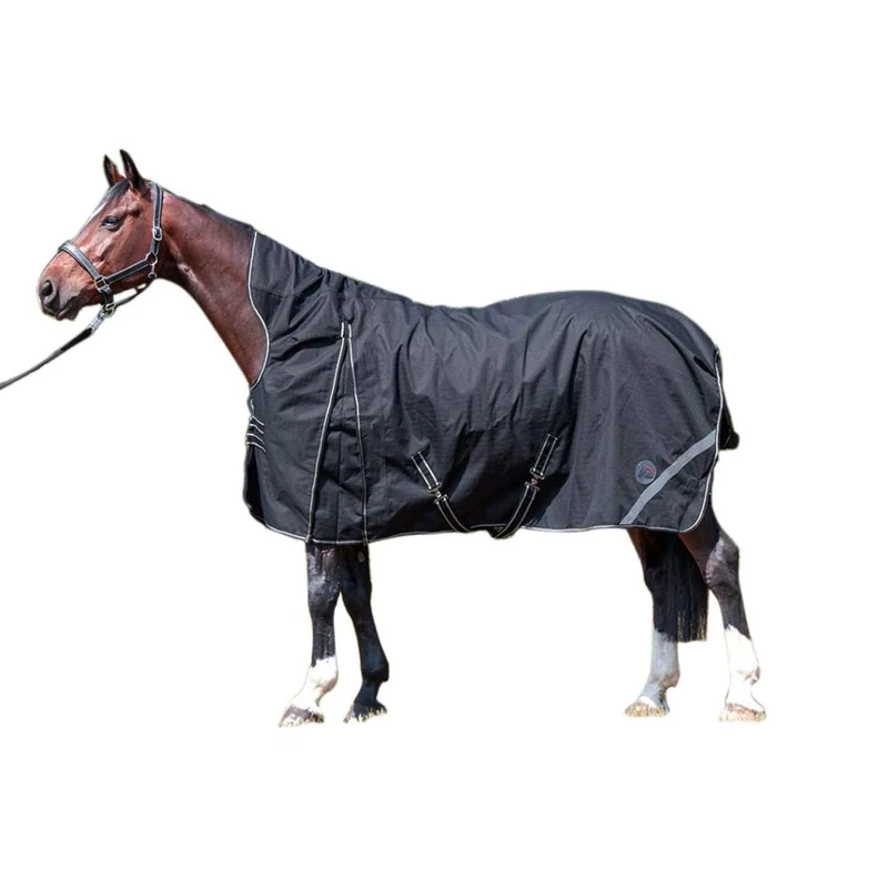HKM Innsbruck-1200D, 200g filling Highneck rug Black 6'4