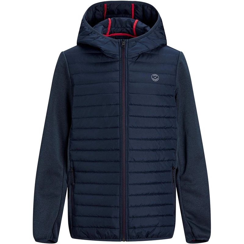 JACK & JONES Boys' Jjemulti Quilted Jacket Jr Jacket, Blazer navy, 12 Years