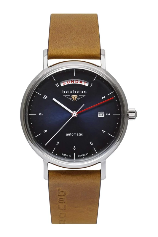 Bauhaus Reloj 2162-3 automático Mens Analogue Automatic Watch with Leather Bracelet 2162-3