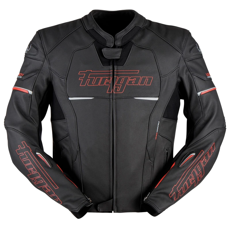 Furygan Nitros - Radical Sporty Motorbike Leather Jacket Men - AAA Certified -D3O Protection -Abrasion Resistant - Removable thermal liner -Protection
