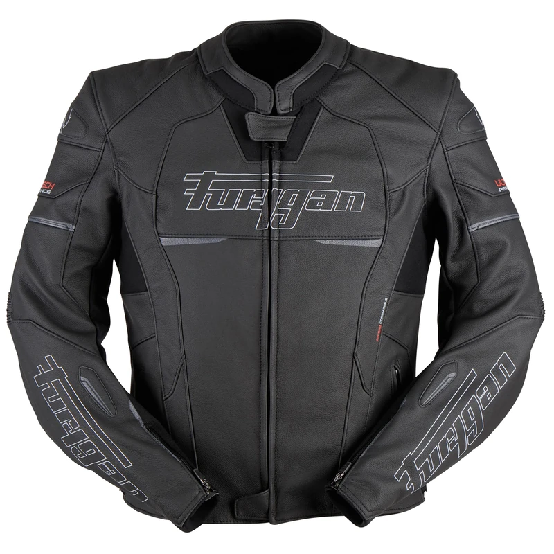 Furygan Nitros - Radical Sporty Motorbike Leather Jacket Men - AAA Certified -D3O Protection -Abrasion Resistant - Removable thermal liner -Protection