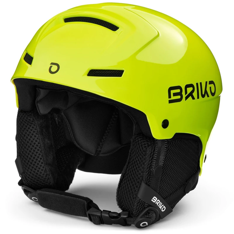 Briko Mammoth Ski Helmet/Snow, Youth Unisex, Shiny Yellow Fluo, X-Small