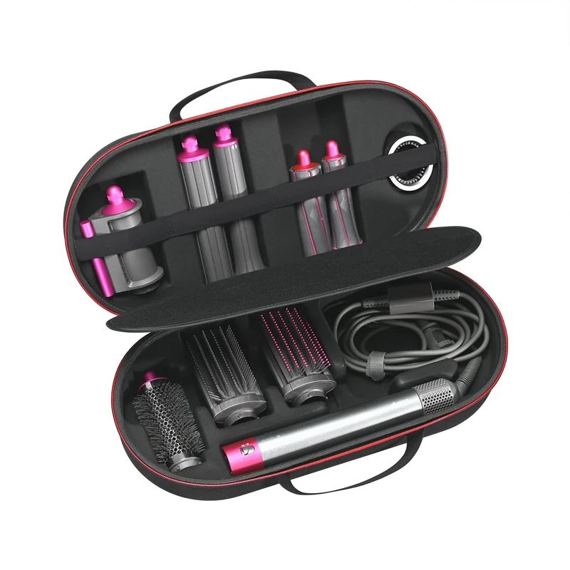 RLSOCO Hard Case for Dyson Airwrap Complete Long/Complete Styler HS05 HS01 - Fits 4pcs Long Barrels or Short Barrels-Black（Case only,Hair Styler is not Included）, Black, 1 Count (Pack of 1),