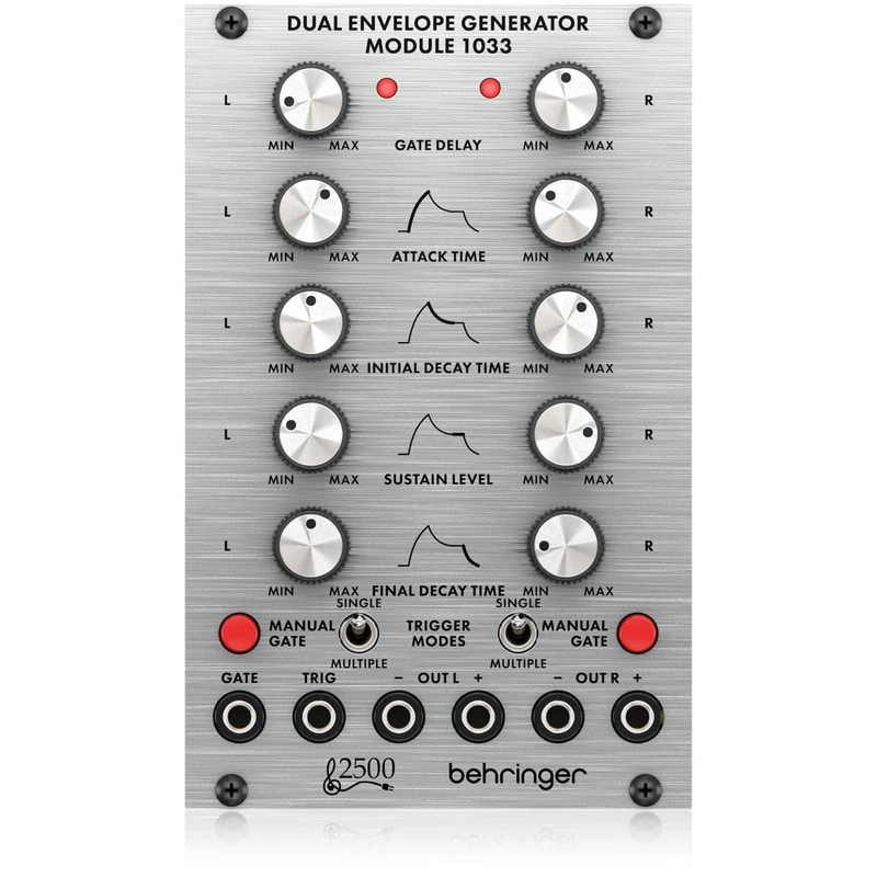 Behringer DUAL ENVELOPE GENERATOR MODULE 1033 Legendary 2500 Series Analog Envelope Generator Module for Eurorack - Image 1