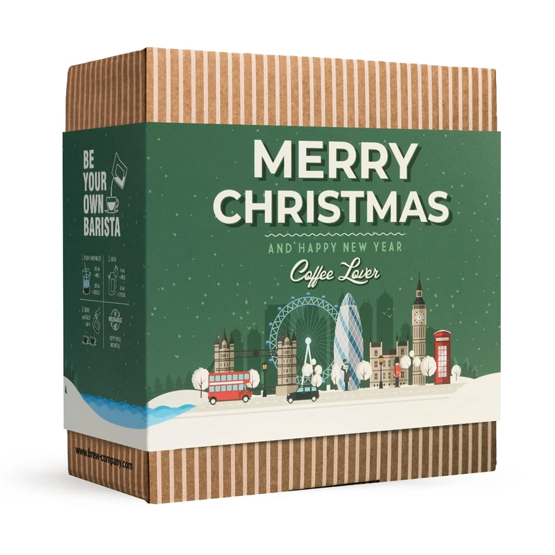 Christmas Coffee Gifts for Men & Women - 5 of the World's Finest Single Estate Specialty & Organic Coffees | Perfect Secret Santa Gift Set Idea for Him & Her | Brew & Enjoy Anytime, Anywhere