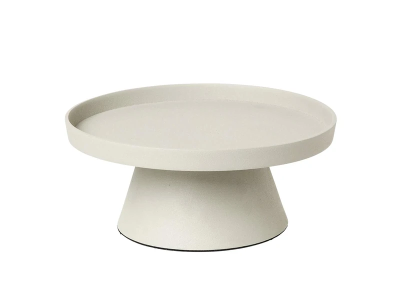 broste Copenhagen Copenhagen Holger 71177621 Candle Plate Aluminium Sand 24 cm x 11 cm