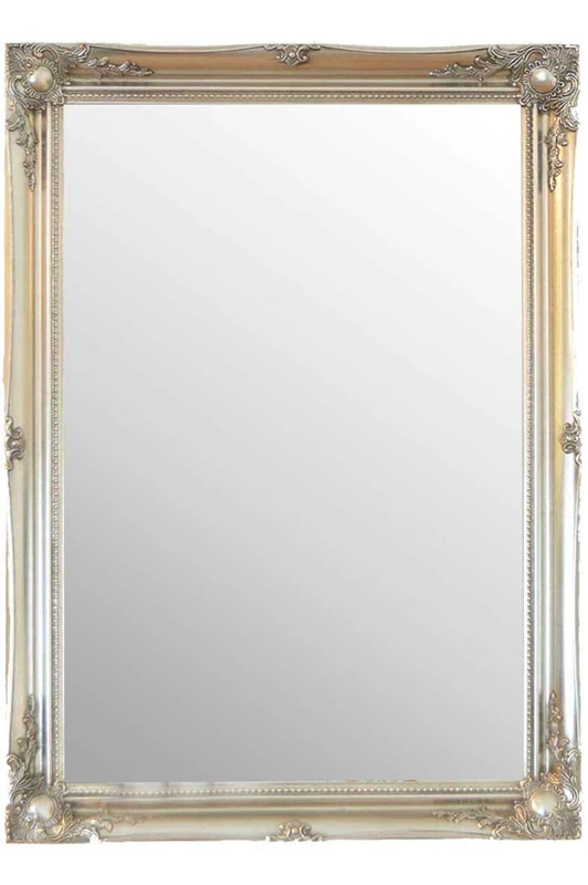 MirrorOutlet 829348160A, Wood, Silver, 106 x 76
