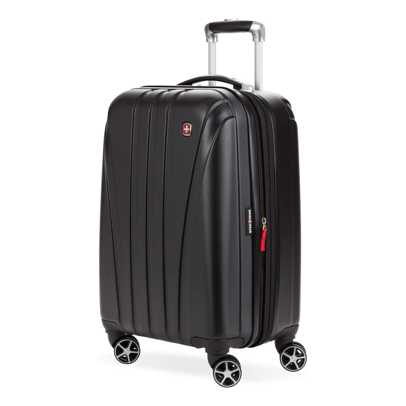 SwissGear 7585 Hardside Spinner, Black, Carry-on Luggage, Small