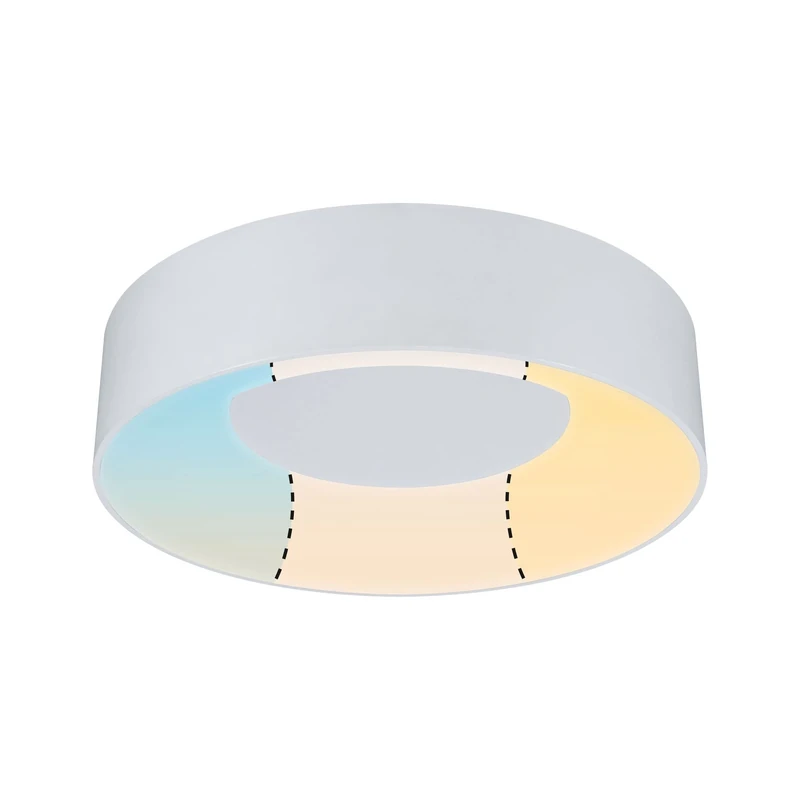 Paulmann Casca 78946 LED Ceiling Light IP44 White Switch 2300 lm 230 V 16 W White Round Dimmable Metal Plastic 3000 K