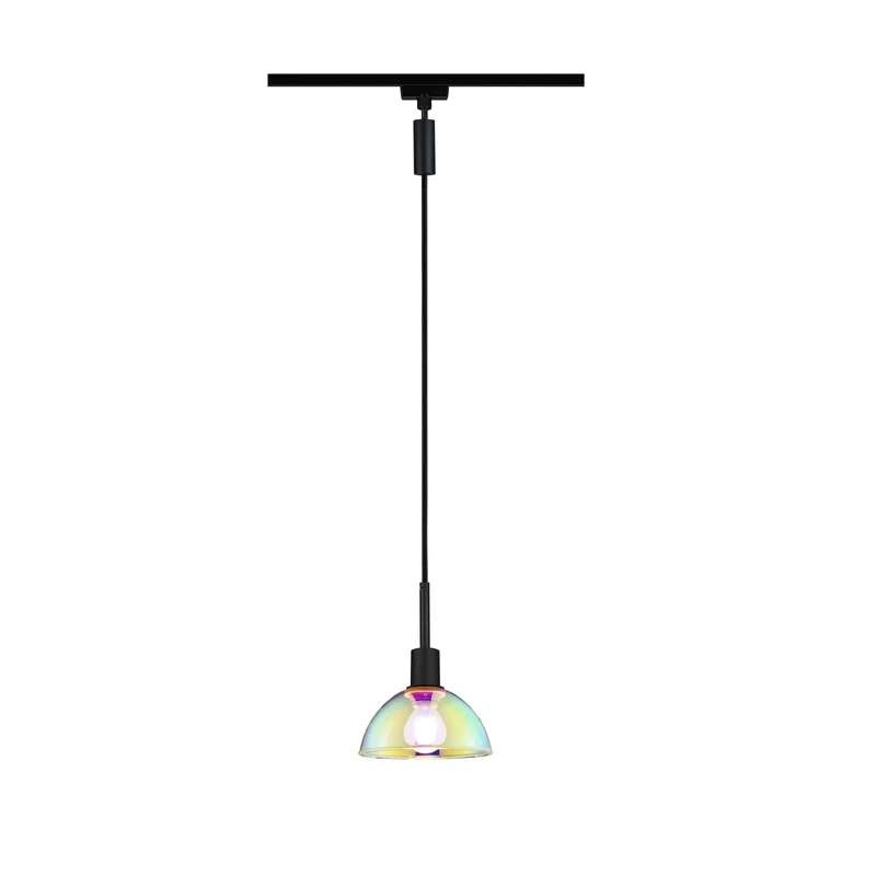 Paulmann 96976 Sarrasani URail Pendant E14 max. 20W dimmable 230V Black matt, dichroic Rail System – Choose Any lamp