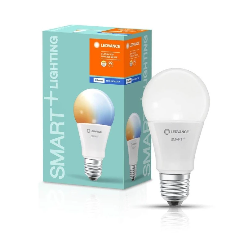 LEDVANCE Smart Led Lamp With Bluetooth, E27, Dimmable, Light Color Changeable (2700-6500 k), Replaces Incandescent Lamps With 60 W, Controllable With Alexa & Google, Smart+ Cla Tw, 4-Pack