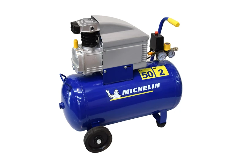 MICHELIN Air compressor MB5020-50 litre tank - 1.5 kW motor - maximum pressure 8 bar - suction power 170 l/min - 10.2 m³/h