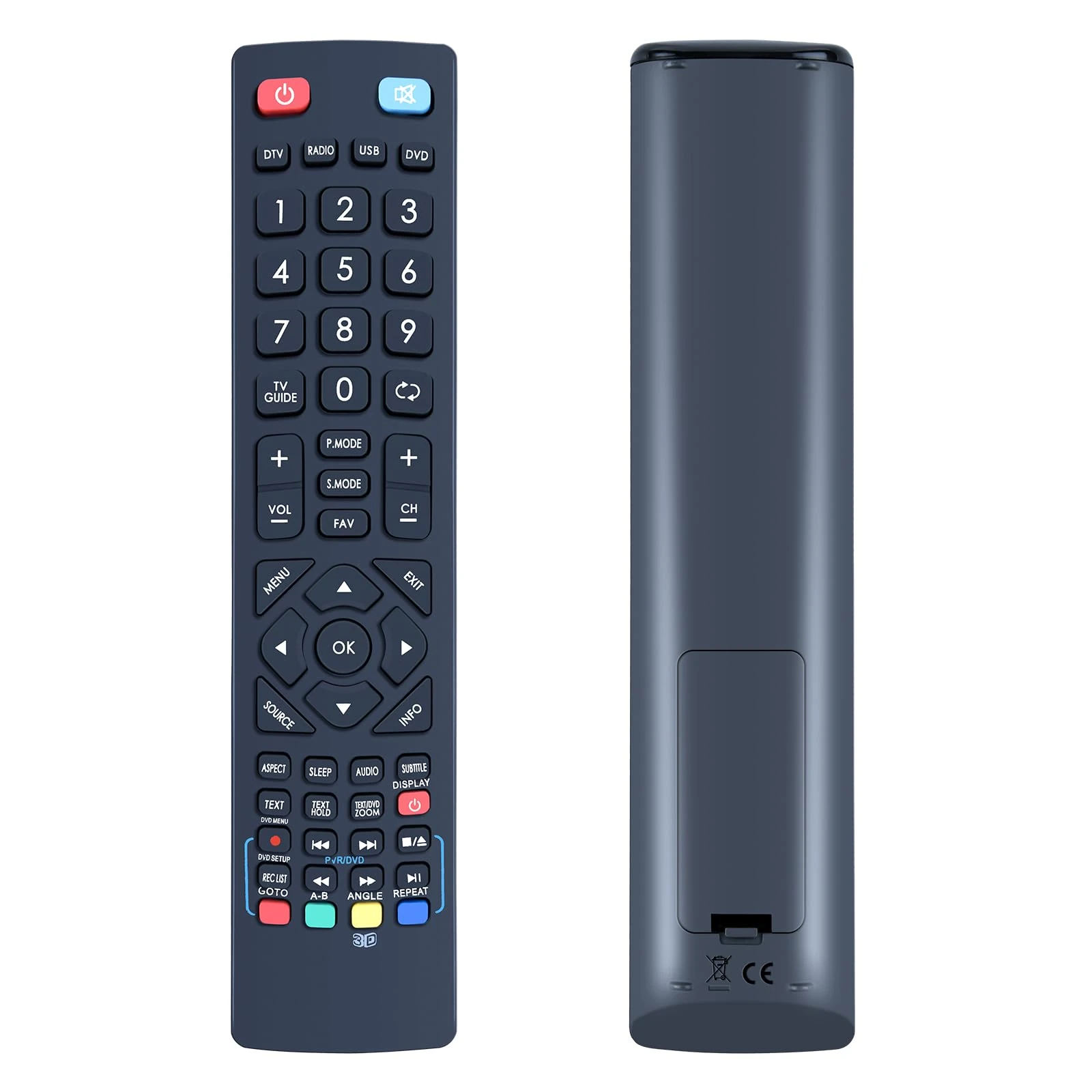Universal Remote Control for Blaupunkt TV Remote, Replacement with All Technika Remote Control for Smart TV