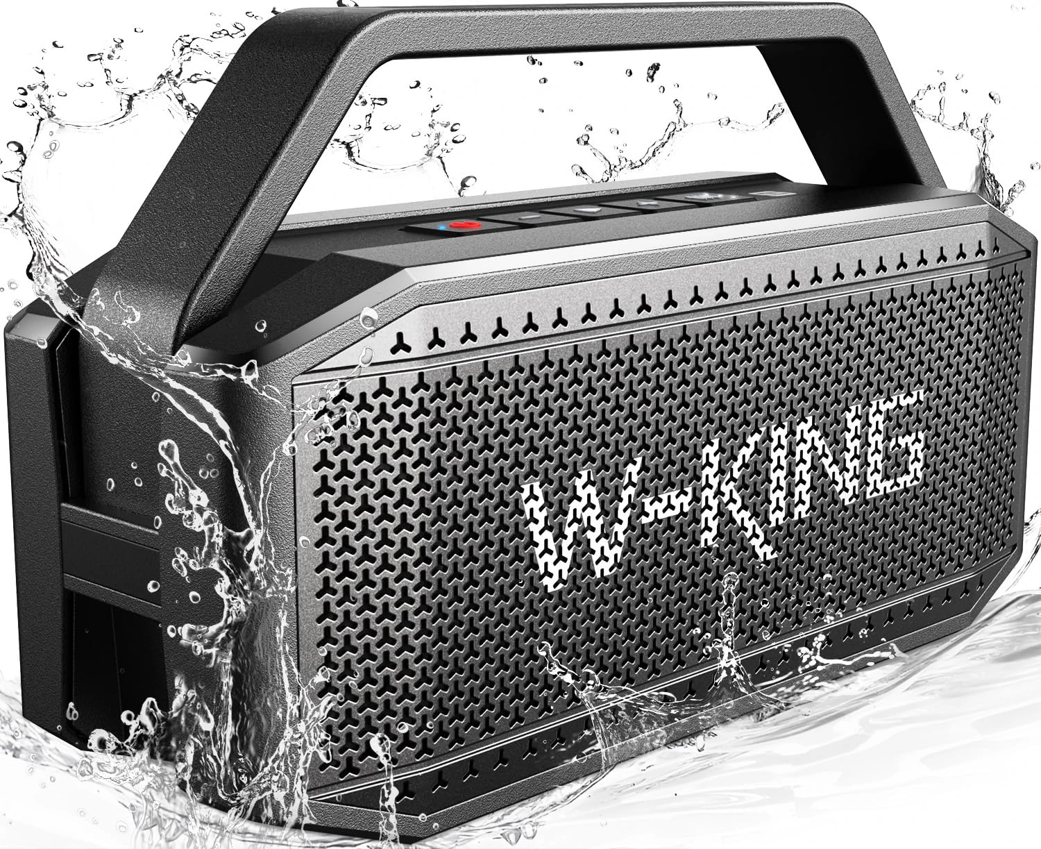 W-KING Bluetooth Speaker Loud-100W Max 60W Portable Speakers Wireless Bluetooth, IPX6 Waterproof Outdoor Big Party Large Speaker Boombox Subwoofer,Exlarge All-Round Bass Passive Radiator/40H/TF/AUX/EQ