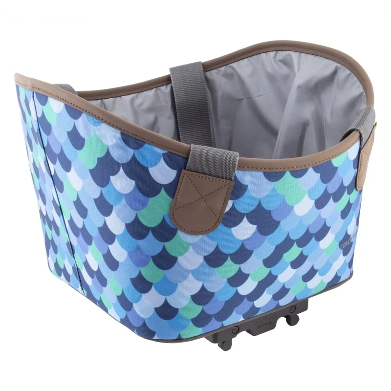 Racktime Unisex - Adult Agnetha Bicycle Basket, Blue, 1 Size