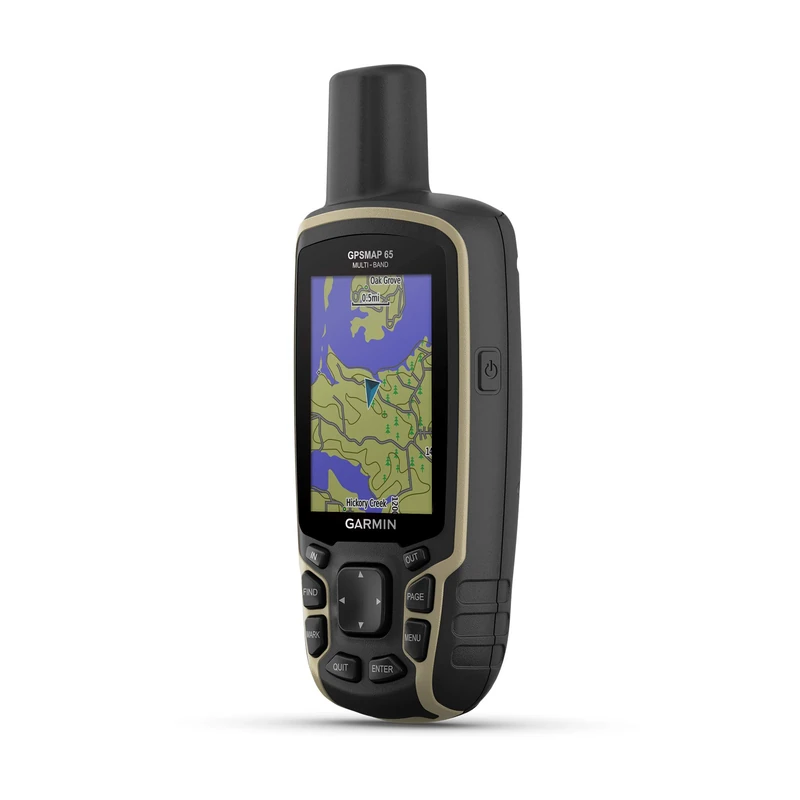 Garmin GPSMAP 65, Rugged Battery Operated Handheld, Expanded Satellite Support, Multi-Band Technology, Multi-GNSS Technology, Pre Loaded Maps (TopoActive Europe), 2.6" Colour Display