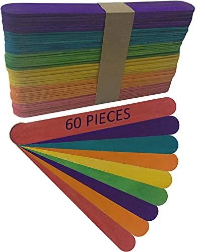 60 Pcs Eco-Friendly Large Wooden Plant Pot Labels Markers Sign Tags for Garden Outdoor Indoor
