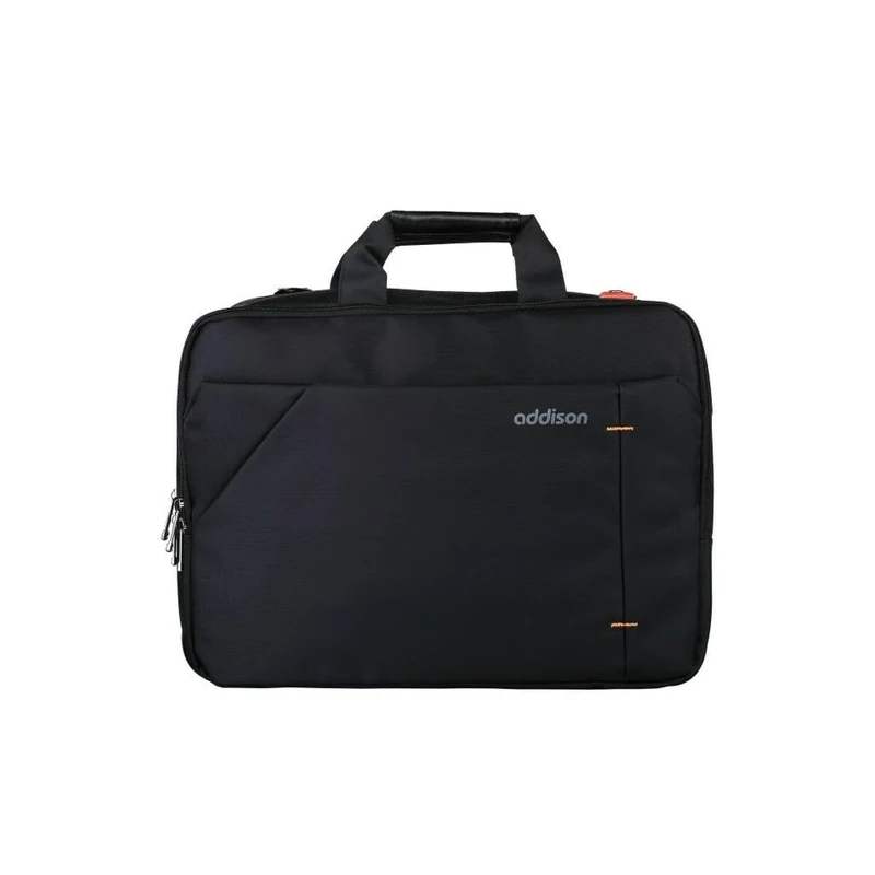 ADDISON Black, 305014 Briefcase for PortãTil DE 35,8 cm (14,1 ") Top Load Bag Unisex, One Size, Black/White, 15.6 - Image 1