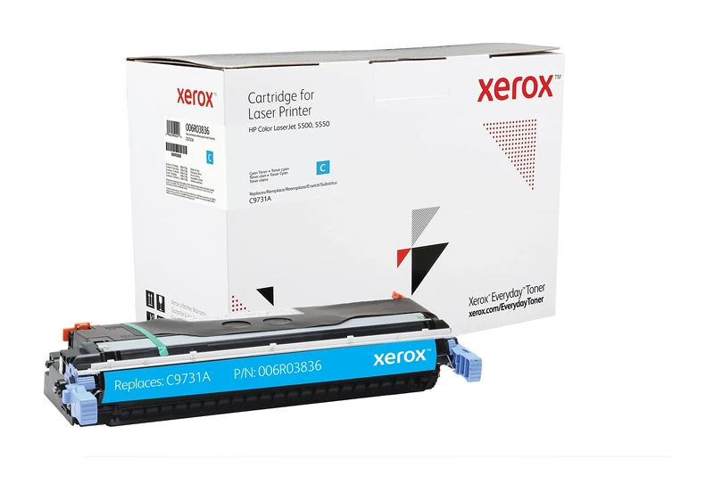 Xerox Everyday Compatible HP 645A C9731A Cyan Toner, Standard Capacity, Remanufactured
