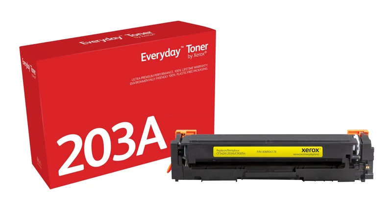 Xerox Everyday Compatible HP 203A CF542A Yellow Toner, Standard Capacity