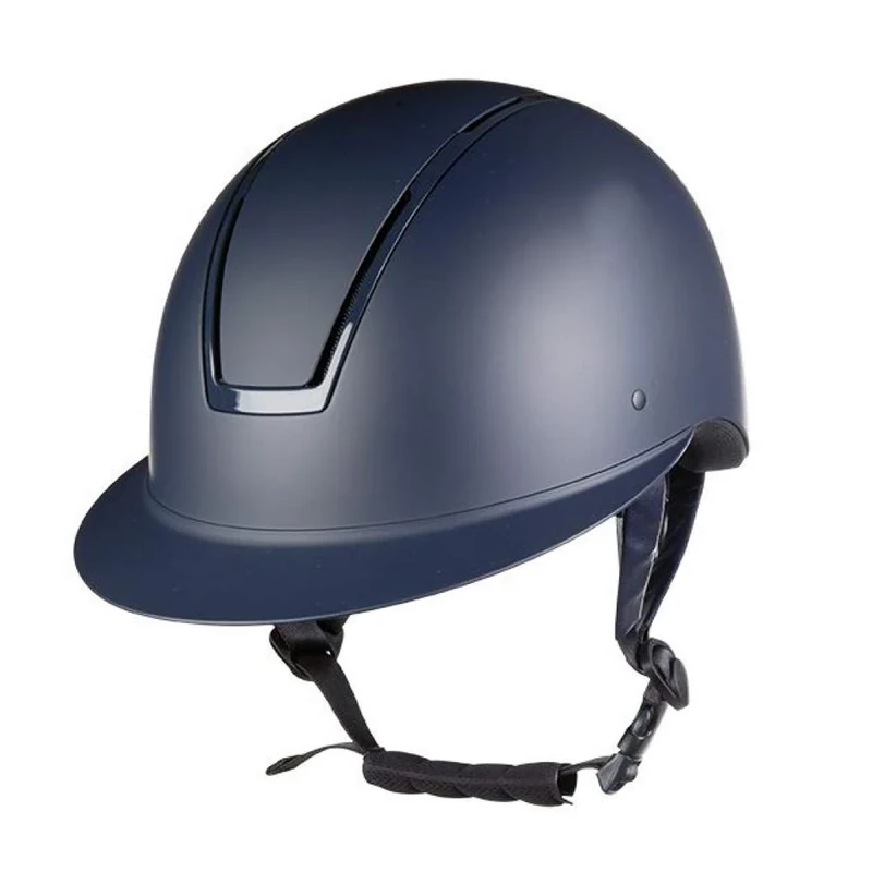 HKM Lady Shield Riding Helmet, Dark Blue/Dark Blue, Shiny, M 55 cm - 57 cm Size