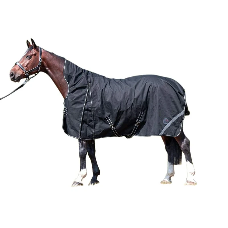 HKM Innsbruck High Neck Blanket with 200 g Filling, Black, 140 Sizes