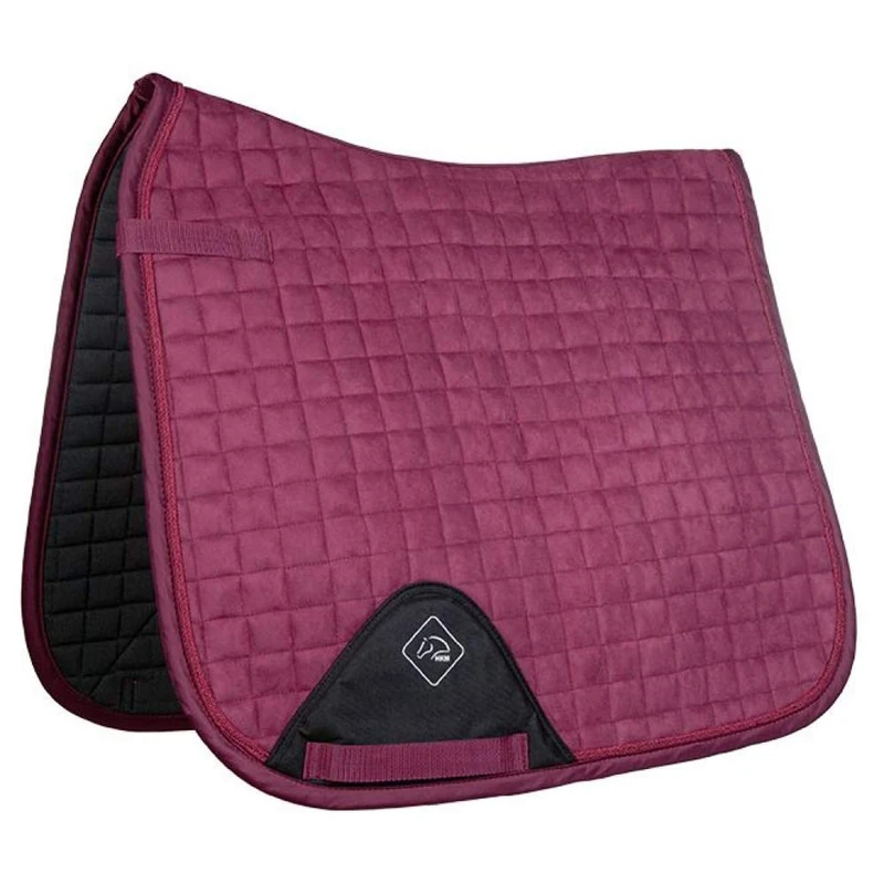 HKM Classique Saddle Cloth Dark Red Pony Dressage Size - Image 1