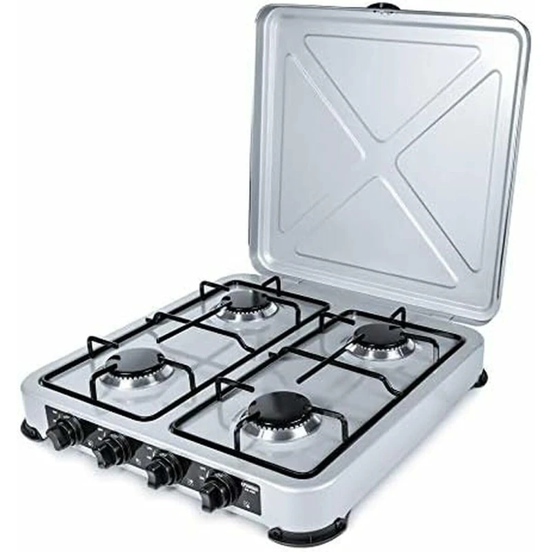 COCINA A GAS PROMIS KG400S PLATA 4 FUEGOS - Image 1