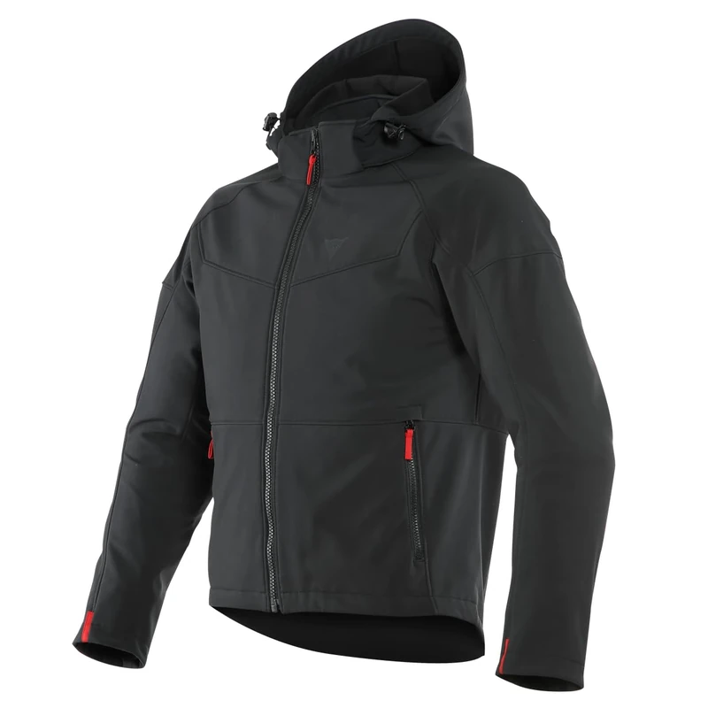 Dainese - Ignite Tex Jacket, Motorbike Jacket for Men, Water Repellent and Breathable Fabric Fleece, Men Motorcycle Jacket Rainproof, Shoulder & Elbow Protectors, Black