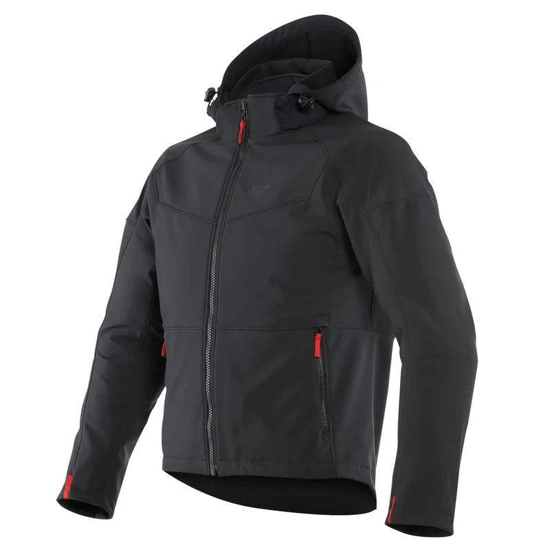 Dainese - Ignite Tex Jacket, Motorbike Jacket for Men, Water Repellent and Breathable Fabric Fleece, Men Motorcycle Jacket Rainproof, Shoulder & Elbow Protectors, Black