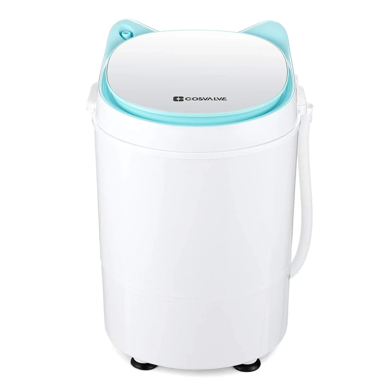 2-in-1 Portable Washing Machine Washer And Spin Dryer For Camping Dorms Apartments College Rooms 3 KG Washer Capacity Green