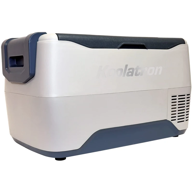 Koolatron Fridge Freezer Electric Cool Box 30L Cooler Box Portable 12v Camping Car Fridge Refrigerator For Campervan Perfect for Road Trips Picnics Travel Compressor Cooling, Range -22 to 10°C Grey