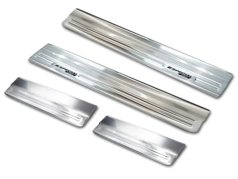 Avisa Inox door sill protectors compatible with Volkswagen Golf VII 5-doors & Variant 2012-2020 - 'Special Edition' - 4-pieces