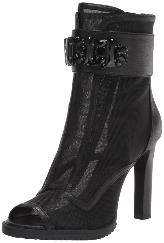 KARL LAGERFELD Paris Women's Blayze Fashion Boot Ankle, Black, 6.5 UK