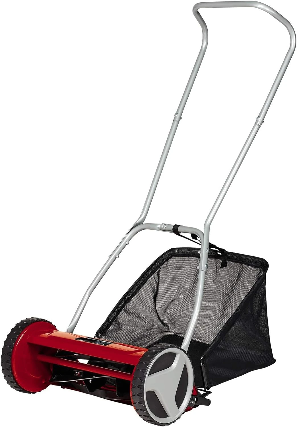 Einhell GC-HM 400 Hand Push Lawnmower -- Manual Lawn-Mower With 40cm Cutting Width, 27L Grass Box, 4 Cutting Height Levels -- Walk-Behind Lawn Mower For Small Gardens