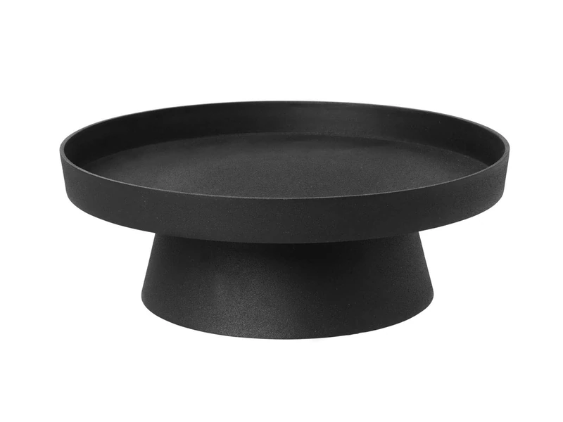 Broste Copenhagen Holger Aluminium Candle Plate 35 cm x 35 cm x 12 cm Black