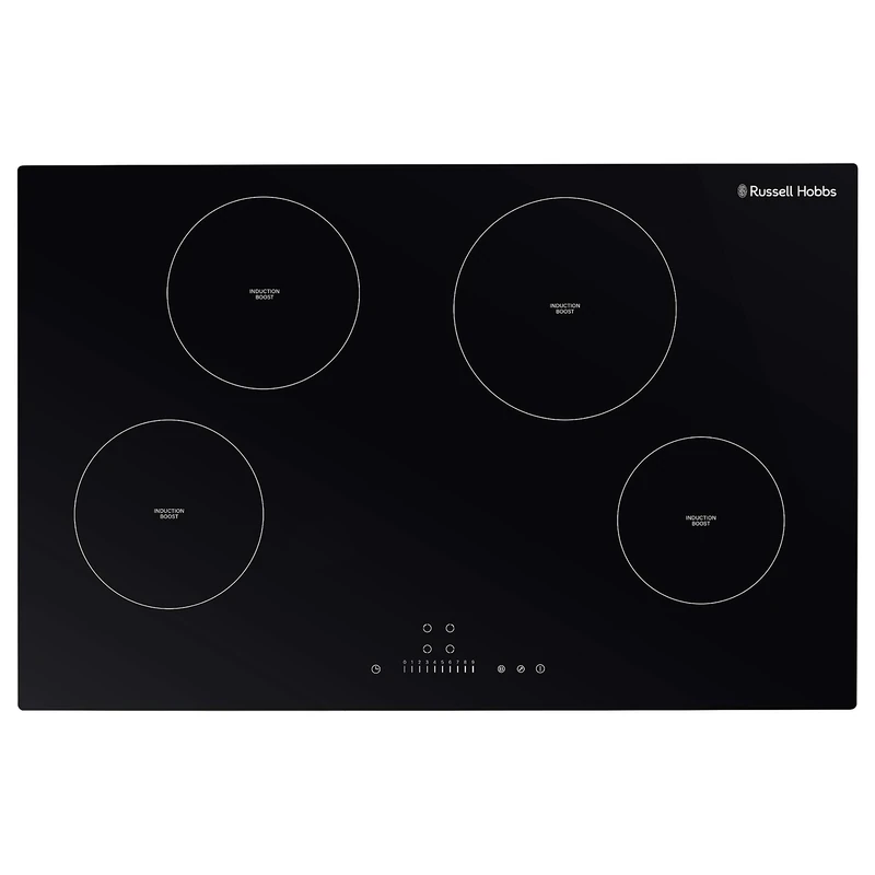 Russell Hobbs RH77IH501B Midnight Collection 77cm Black Glass Induction Hob with Touch Control