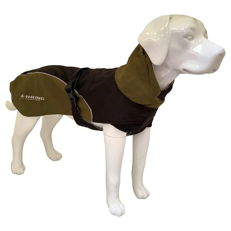 Cross Hiking Dog Coat, Waterproof for Dogs, Thermoregulating Lining, Nanga Black, Size 55 cm - 381 g
