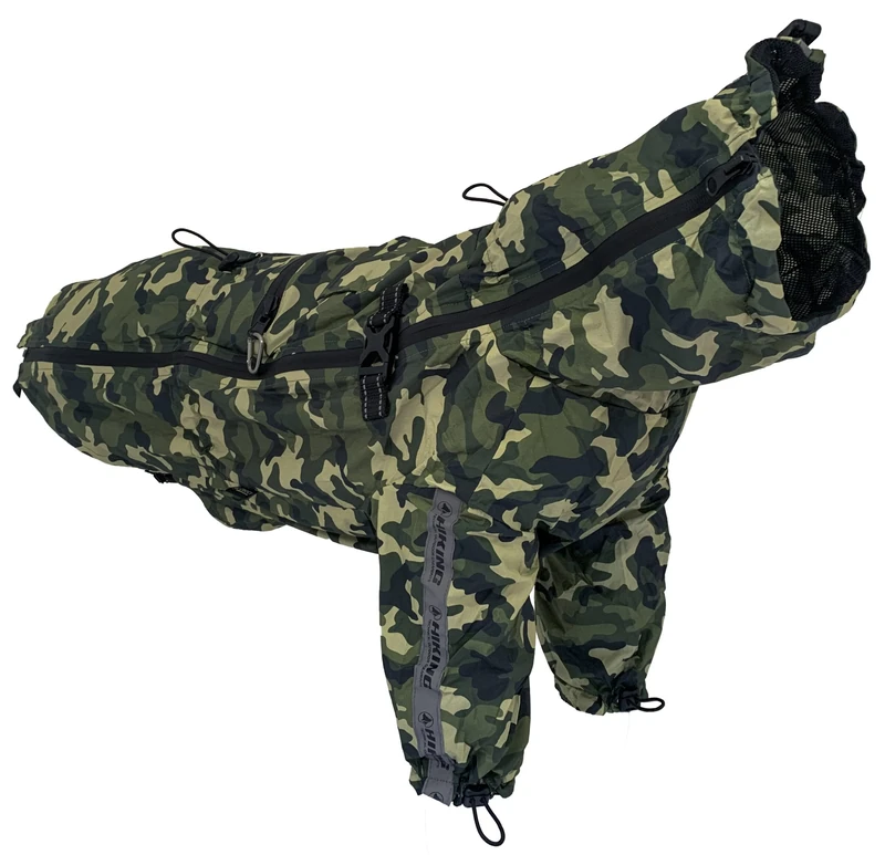 Croci Hiking - Raincoat For Dogs, Portable, Go Camouflage, Size 60 Cm - 382 g